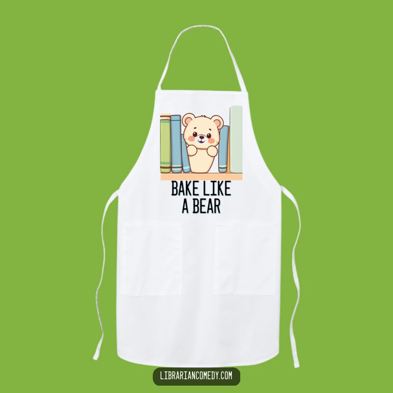 Funny Bear Cub Kitchen Apron: Cute Chef Gear, Perfect Humorous Gift for Bakers