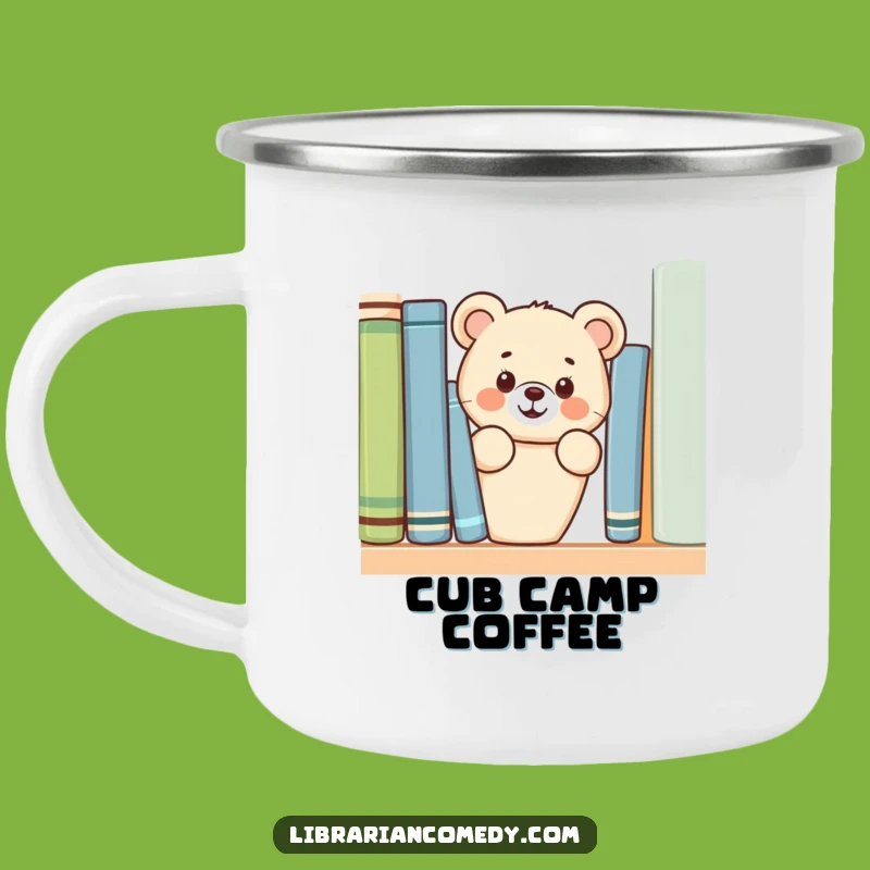 Funny Bear Cub Campfire Mug: Durable Outdoor Fun, Perfect Humorous Gift for Campers