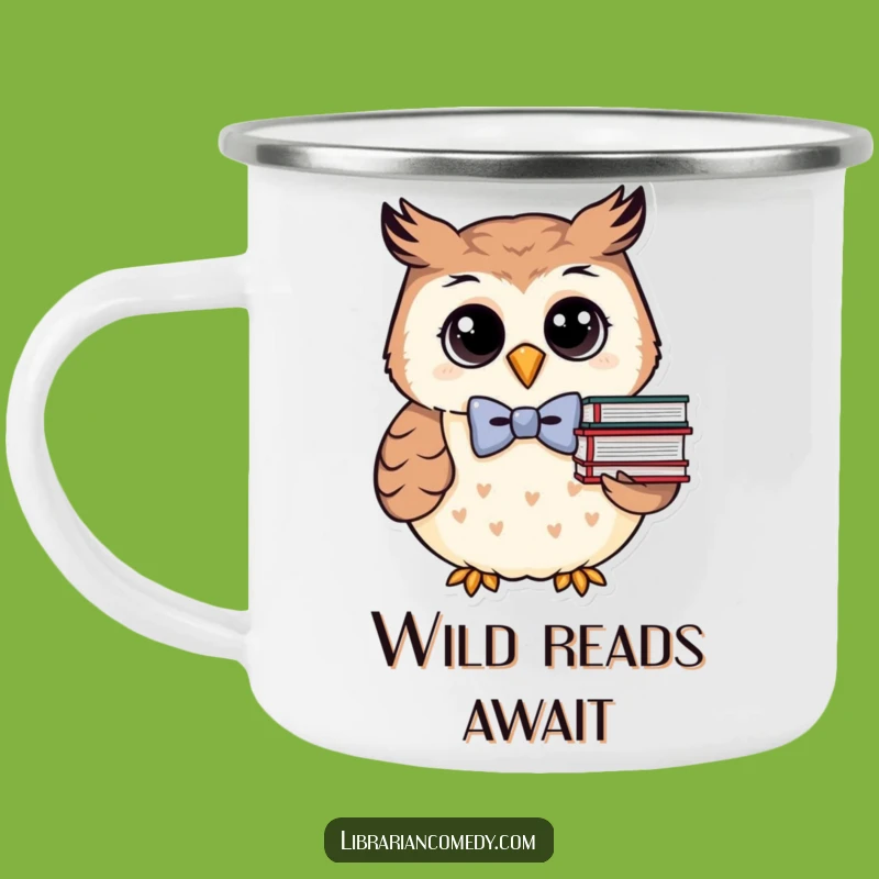 Funny Owl Campfire Mug: Durable Outdoor Gear, Perfect Humorous Gift for Hikers