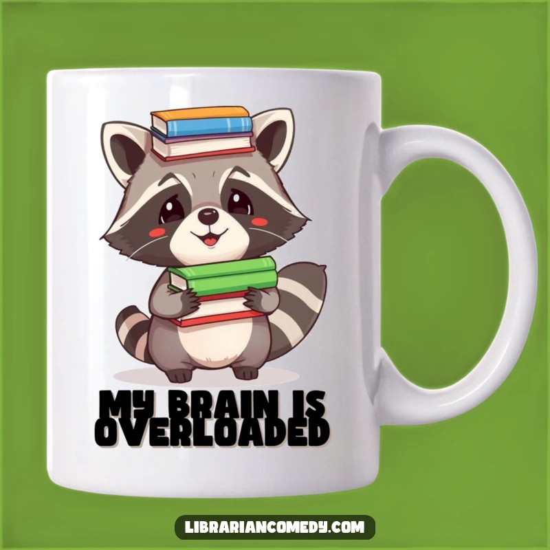 Funny Raccoon Bookworm Mug - Hilarious Gift for Book Lovers & Nerds