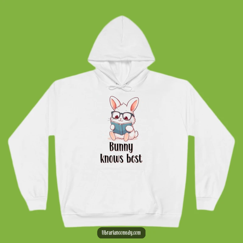 Cozy Funny Rabbit Hoodie: Warm Bookish Comfort, Perfect Humorous Gift for Cozy Readers